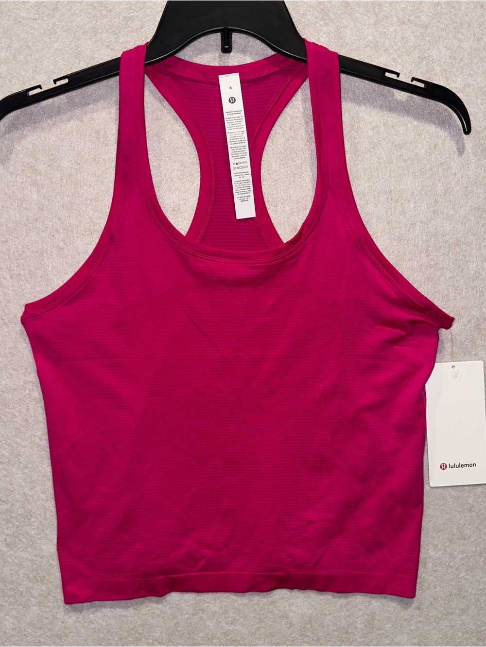 lululemon athletica Women's Racerback Tank Top Size 8 Hot Pink NWT